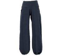 GURU SHOP Goa Psytrance - Pantalones de verano para mujer, Negro , 40