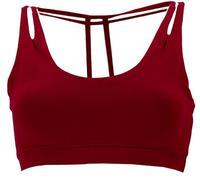 Guru-Shop Goa Psytrance Top de bikini, Goa Top, Pixi Yoga Bra, Mujer, Algodón, Tops & camisetas Ropa alternativa granate S-M