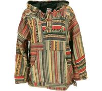 GURU SHOP Goa Stonewash Patchwork Baja Hoody - Sudadera con capucha unisex para hombre, mostaza, XXL