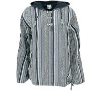 GURU SHOP Goa Sudadera con capucha, Baja Sudadera con capucha, Estilo Sudadera con capucha, para Hombre, Algodón, azul grisáceo, M