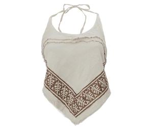 GURU SHOP Goa Top Psytrance Estampado Bandeau Top Mujer, Lino, 38