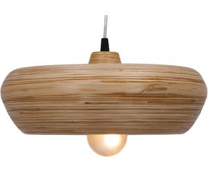Guru-Shop Lámpara de Techo de Diseño/lámpara de Techo, Hecha a Mano en Bali de Bambú - Modelo Bambusa 2/30cm, 13x30x30 cm, Lámparas Colgantes de Materiales Naturales