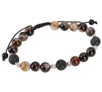 GURU SHOP Mala - Pulsera tibetana de Handmala para yoga, 8 mm, ágata