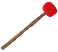 GURU SHOP Mazo de chakra para cuencos tibetanos, gongs - 21 cm - Rojo/Chakra raíz Muladhara