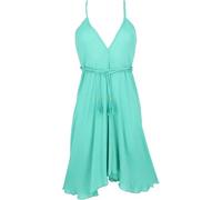 GURU SHOP Minivestido chic, mini vestido convertible, viscosa crepp, falda, mujer, rojo, sintético, talla: 36, azul turquesa, 38