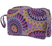 GURU SHOP Neceser boho de Nepal, unisex, para adultos, 13 x 20 x 9 cm, morado, Einheitsgröße, Casual