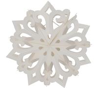 Guru-Shop Objeto Decorativo de Diseño de Copos de Nieve, Pantalla de Lámpara - Modelo Alaska, Papel, 25x25x10 cm, Lámparas de Techo Asiáticas Lámparas de Papel Tela