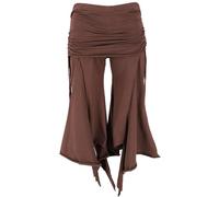 GURU SHOP Palazzo - Pantalones hippie para mujer, marrón, 40