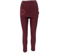 GURU SHOP Pantalones de yoga con minifalda Bio BW Yogi, para mujer, de algodón, Marrón dátil, 36