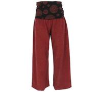 GURU-SHOP, Pantalones Goa de Bienestar y Yoga, Estilo Hippie, Caqui, Algodón, Tamaño: M (38), Largos