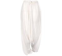 GURU SHOP Pantalones harén, pantalones bombachos, pantalones de Aladino, para mujer, rojo, sintético, talla: 38, Blanco, 38