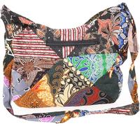 GURU SHOP Patchwork Batik - Bolsa para el hombro (25 x 35 x 5 cm), color rosa, Colorido/Mezcla, talla única