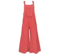 GURU SHOP Peto con perneras anchas, estilo étnico, pantalones de campo, para mujer, de algodón, Color rojo coral., 42