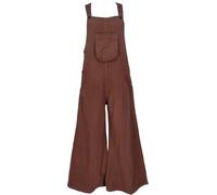 GURU SHOP Peto con perneras anchas, estilo étnico, pantalones de campo, para mujer, de algodón, marrón, 40