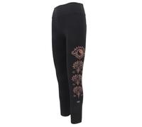 GURU SHOP Psytrance Goa - Mallas de yoga estampadas tribales para mujer, Negro , 36