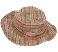 GURU SHOP Sombrero de verano de cáñamo, sombrero natural para el sol - Modelo 9, hombre/mujer, multicolor, algodón, talla: talla única, multicolor, Talla única