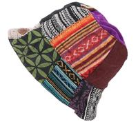 GURU SHOP Sombrero de verano, patchwork, sombrero de pescador, sombrero para el sol, modelo 3, para hombre/mujer, multicolor, algodón, talla: talla única, Modelo 3, Talla única