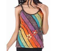 GURU-SHOP Stone Wash - Goa de Top 12/Tops y Camisetas, marrón 42
