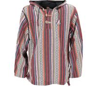 GURU-SHOP, Sudadera con Capucha Goa, Sudadera con Capucha Baja, Azul, Algodón, Tamaño:XL, Sudaderas Sudaderas con Capucha