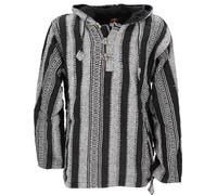 GURU-SHOP, Sudadera con Capucha Goa, Sudadera con Capucha Baja, Negra, Algodón, Tamaño:M, Sudaderas Sudaderas con Capucha