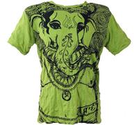 GURU-SHOP, Sure T-Shirt Ganesh, Limón, Algodón, Tamaño:L, Camisetas Seguras