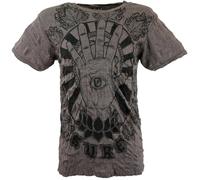 GURU-SHOP, Sure T-Shirt Magic Eye, Marrón Topo, Algodón, Tamaño:M, Camisetas Seguras