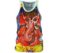 GURU-SHOP, Sure Top, Babyganesha Blanco/de Color, Algodón, Tamaño:S (36), Camisas Seguras