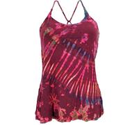 GURU-SHOP, Top Batik Hippie, Rojo, Sintético, Tamaño:38, Camisetas, Camisetas, Camisetas