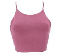 GURU SHOP Top de bikini de algodón orgánico boho top pixi top yoga top top mujer, altrosa, 40
