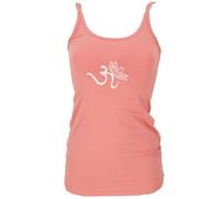 GURU SHOP Top de Yoga de Algodón Orgánico OM, Mujer, albaricoque, 44
