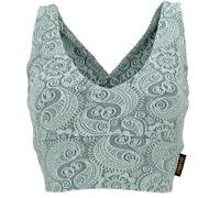 GURU SHOP Top de yoga de algodón orgánico para mujer, azul turquesa, 38