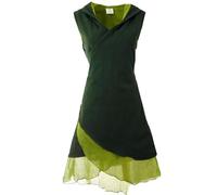 Guru-Shop, Túnica Envoltura, Túnica Duende con el Zipfelkapuze MA 11, Verde, Algodón, Tamaño:S / M (36), Túnicas