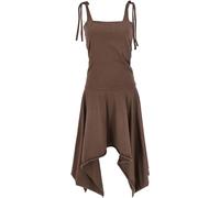 GURU SHOP Vestido convertible Goa Psytrance Festival Dress Pixi Rock Mujer Verde Algodón Talla: 36, marrón, 38