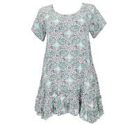 GURU SHOP Vestido de playa para mujer, turquesa, sintético, talla: 40, gris, 42
