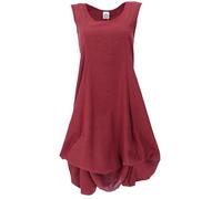 GURU SHOP Vestido largo y versátil de verano, Maxi vestido de estilo boho, para mujer, rojo, 44