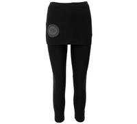 GURU-SHOP, Yoga-Pantalones, Mallas con Mini Falda Bio BW Yogi- Negro, Sintético, Tamaño:XL (42), Pantalones Cortos y 3/4 Pantalones, Calcetas