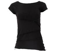 GURU SHOP Yogatop Psytrance Festival Camiseta Choli Top Mujer Sintético, Negro , 42