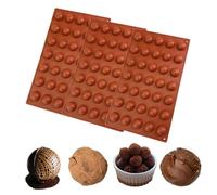 Gurxi 3 Piezas Molde Huevo Chocolate Semiesfera, Molde Bombones Cavidades, Molde de Silicona Media Esfera para Bola de Chocolate, Pastel, Gelatina, Pudín, Mousse de Cúpula