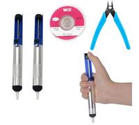 Gurxi 4 Piezas Desoldador Estaño Soldering Sucker Bomba Desoldadora Mecha Para Desoldar Herramienta De Extracción De Soldadura Kit De Bomba De Desolder Accesorios Auxiliares De Soldadura