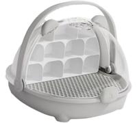 Gusanos de Seda Caja de Crecimiento de ，Cápsula espacial de cría de gusanos de seda, Jaula del hábitat Animal, Tanque de Reptil de Reptiles ，Caja de alimentación Transparente portátil con Mango