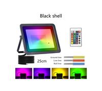 (Guscio nero-110V(95V-145V)-30W) Faretto LED RGB 100W 50W 30W 20W AC220V IP68 Faretto da esterno impermeabile