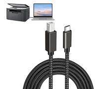 Gusengo impresora - impresora USB Cable USB A a USB B,Cable USB 2.0 B impresora Compatible con Canon, Brother, Piano, Dac, Piano, Máquina fax