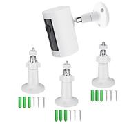 Gusfeliz Soporte de Pared para Cámara Ring 3 Pack, Compatible con Ring Stick Up CAM Batería/Enchufe/Pro Batería/Cámara Indoor (1ª Gen), Soporte Ajustable 360° para Cámaras Ring Exterior