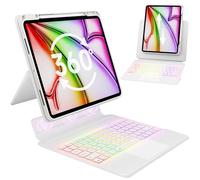 GUSGU SplitFolio - Funda desmontable para iPad Air de 11 pulgadas (M3/M2,2025/2024), iPad Air de 10,9 pulgadas 5ª/4ª, iPad Pro 4/3/2/1 de 11 pulgadas con soporte, rotación de 360°, funda protectora de