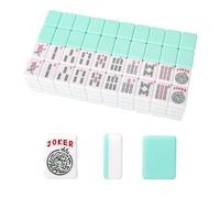GUSTARIA American Mahjong Tiles (3 cm, solo azulejos), 166 azulejos de Mahjong americano con color verde claro