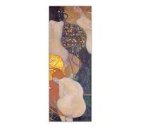 Gustav Klimt 《 Goldfish 》 Pintura de arte en lienzo Obra de arte famosa Póster Imagen Decoración de pared Decoración de interiores para el hogar 60x180cm (24x71in) Sin marco