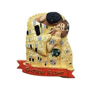 Gustav Klimt - Imán para nevera de Viena, Austria, recuerdo de viaje, 3D, adhesivo magnético pintado a mano