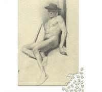 Gustav Klimt Puzzles para Adultos, Rompecabezas Grabado De Madera De 1000 Piezas, Rompecabezas Arte De Madera, Obra De Arte De Juego De, Museo Decoración del Hogar