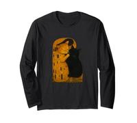 Gustav Klimt The Kiss Cat Parodia Art Nouveau Funny Cats Manga Larga