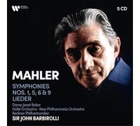 Sir John Barbirolli – Mahler: Sinfonías n.º 1, 5, 6 y 9 / Lieder – CD Box Set